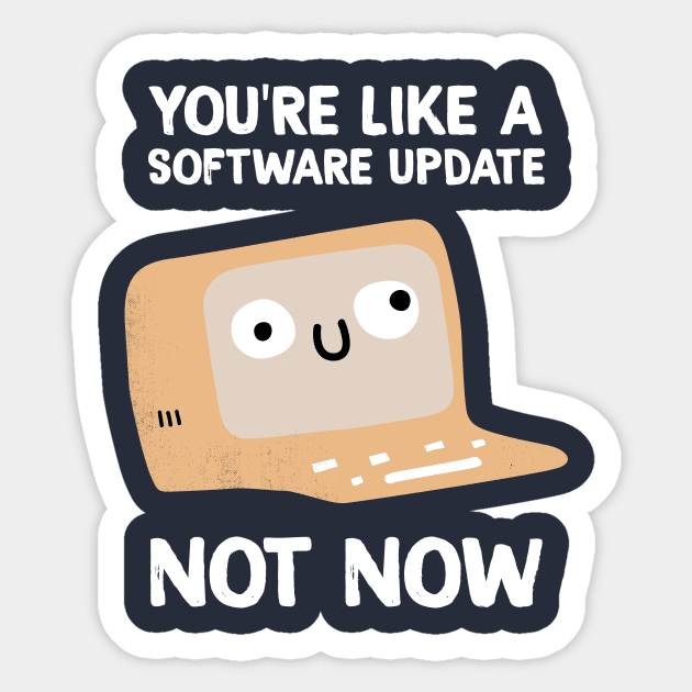 Software Update Sticker by rmtees